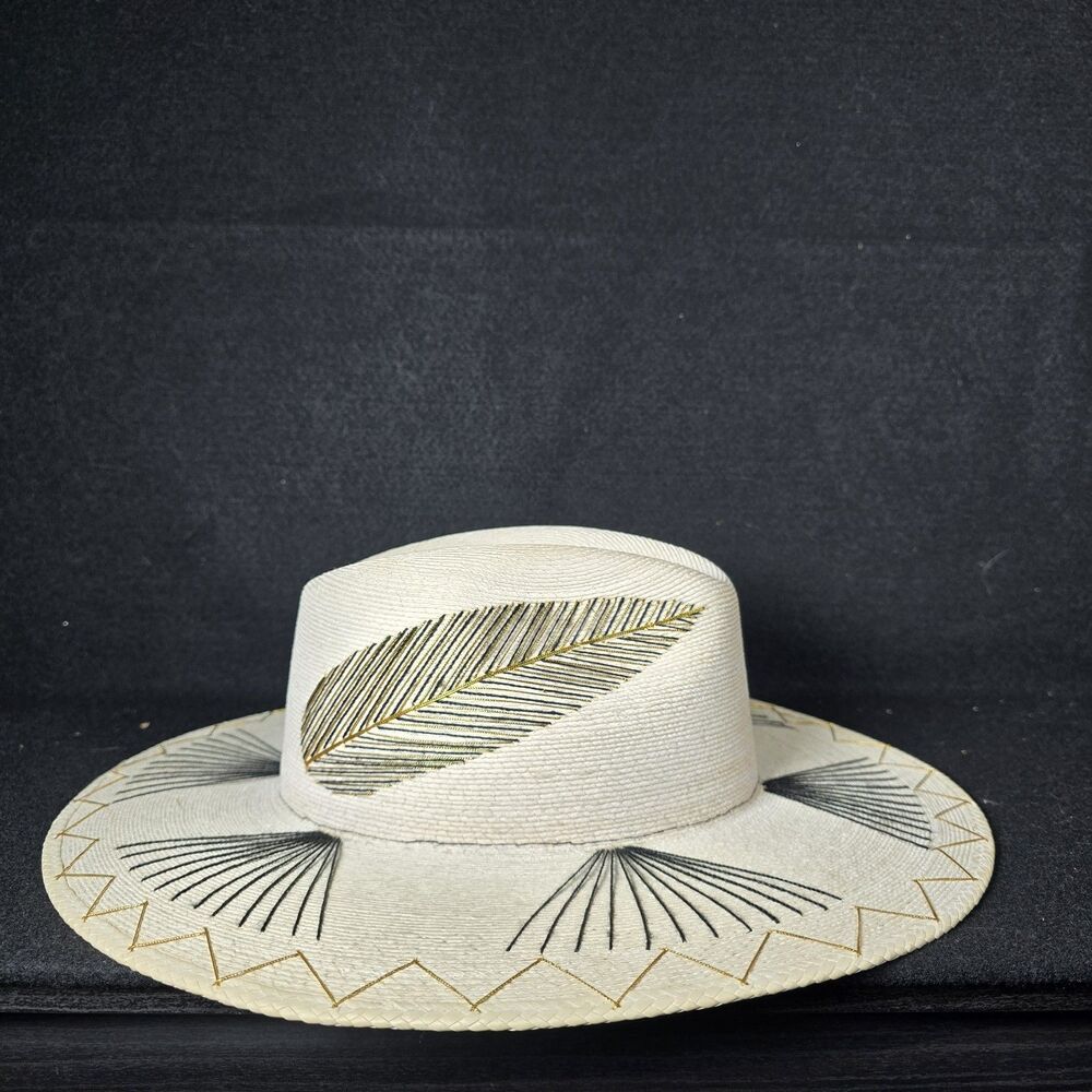 Corazon Playero Isabella Womens Beach Mexico Embroidered Hat Size L (57-61cm)